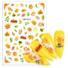 Load image into Gallery viewer, Water Decal Nail Art Decorations Nail Sticker Tattoo Full Cover Beauty Decals Manicure Supplies Accessories Women Kids Girls Manicure Decoration Nail Art Supplies 3D Self-Adhesive Nail Decals Designer Nail Stickers for Acrylic Nails