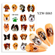 Load image into Gallery viewer, Water Decal Nail Art Decorations Nail Sticker Tattoo Full Cover Beauty Decals Manicure Supplies Accessories Women Kids Girls Manicure Decoration Nail Art Supplies 3D Self-Adhesive Nail Decals Designer Nail Stickers for Acrylic Nails