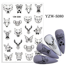 Load image into Gallery viewer, Water Decal Nail Art Decorations Nail Sticker Tattoo Full Cover Beauty Decals Manicure Supplies Accessories Women Kids Girls Manicure Decoration Nail Art Supplies 3D Self-Adhesive Nail Decals Designer Nail Stickers for Acrylic Nails