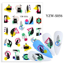 Load image into Gallery viewer, Water Decal Nail Art Decorations Nail Sticker Tattoo Full Cover Beauty Decals Manicure Supplies Accessories Women Kids Girls Manicure Decoration Nail Art Supplies 3D Self-Adhesive Nail Decals Designer Nail Stickers for Acrylic Nails
