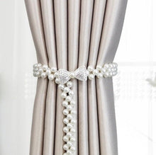 Load image into Gallery viewer, Curtain Tieback High Quality Elastic Holder Hook Buckle Clip Pretty and Fashion Polyester Decorative Home Accessories Modern Style Convenient Drape Tie Backs,Handmade Curtains Holdbacks Holder for Home Kitchen Office