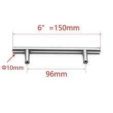 Load image into Gallery viewer, Kitchen Door T Bar Pull Straight Handle Knobs Cabinet Pull Diameter 10mm Stainless Steel Handles Furniture Hardware Kitchen Door T Bar Straight Handle Pull Knobs Furniture Hardware Assist Bath Handle