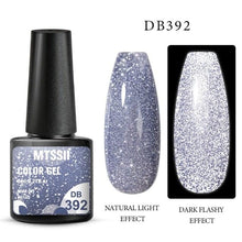 Load image into Gallery viewer, Fashion 2022 Reflective Glitter Gel Nail Polish 8 Colors Sparkling Auroras Permanent UV Diamond Gel Nail Polish Gel For Girls and Womens