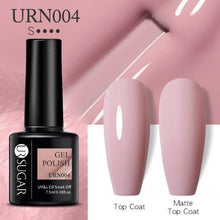 Load image into Gallery viewer, Matte Pink Blue Gel Nail Polish Semi Permanent LED Nail Art Design Elegant Warm Colors For Womens