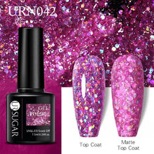 Load image into Gallery viewer, Matte Pink Blue Gel Nail Polish Semi Permanent LED Nail Art Design Elegant Warm Colors For Womens