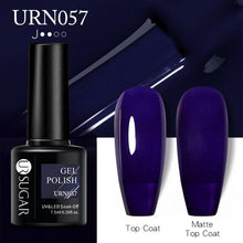 Load image into Gallery viewer, Matte Pink Blue Gel Nail Polish Semi Permanent LED Nail Art Design Elegant Warm Colors For Womens