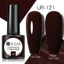 Load image into Gallery viewer, Brown Blue Gel Nail Polish UV LED Autumn Winter Series Matte And Glossy Colors Elegant Stylish Design For Womens