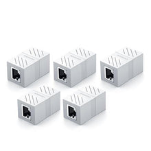 Load image into Gallery viewer, Elegant Small RJ45 Network Coupler Connector Cat7/6/5e Ethernet Adapter 8P8C Network Extender Extension Cable For Ethernet Cable Adapter Female To Female Black
