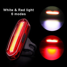 Load image into Gallery viewer, Rechargeable LED USB Mountain Bike Tail Light Taillight Safety Warning Bicycle Rear Light Bicycle Lamp Red High Intensity Rear LED Accessories Fits On Any Road Bikes Helmets