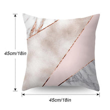 Load image into Gallery viewer, Nordic Style Pillow Covers Plant Letter Flower Geometric Sofa Cushion cover Headrest Pink Party Decorations Gift For Kids Geometric Decorative Throw Pillow Covers Square Cotton Cushion Covers Outdoor Sofa Home Pillow Covers