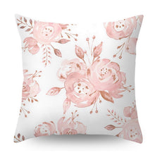 Load image into Gallery viewer, Nordic Style Pillow Covers Plant Letter Flower Geometric Sofa Cushion cover Headrest Pink Party Decorations Gift For Kids Geometric Decorative Throw Pillow Covers Square Cotton Cushion Covers Outdoor Sofa Home Pillow Covers