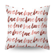 Load image into Gallery viewer, Nordic Style Pillow Covers Plant Letter Flower Geometric Sofa Cushion cover Headrest Pink Party Decorations Gift For Kids Geometric Decorative Throw Pillow Covers Square Cotton Cushion Covers Outdoor Sofa Home Pillow Covers