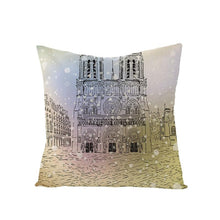 Load image into Gallery viewer, World Famous City Building Tower Paris Printing Pillow Covers For Home Chair Car Decorative Cushion Covers 45*45cm