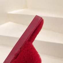 Load image into Gallery viewer, Fluffy Slippers Women Cozy Faux Fur Cross Indoor Floor Slides Flat Soft Furry Shoes Fluffy Furry Fur Slippers Flip Flop Open Toe Cozy House Memory Foam Sandals Slides Soft Flat Comfy Slippers