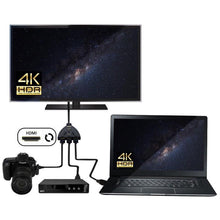 Load image into Gallery viewer, 1080P HDMI 3 Ports HDMI Splitter Cable 4K 1080P HDMI Switcher 3 In 1 Out HDMI Splitter With High Speed Pigtail Cable HUB Adapter For Laptop HDTV Projector