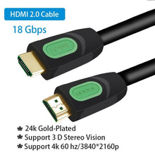 Load image into Gallery viewer, 4K HDMI Cable HDMI 2.0 Ultra HD Audio Wire HDMI Splitter Digital Cord High Speed 18Gbps HDMI 2.0 Cable 4K HDR 2160P For TV Projector Laptops Gaming