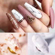 Load image into Gallery viewer, Nail Foils Marble Flower Series Iridescent Nail Art Transfer Sticker Paper Slider Nail Water Decal Design Manicures Decorations Art Manicures Decoration New Gold Nail Transfer Foils for Nail Arts Nails Supply Holographic Effect Nail Art Foil Stickers Hol