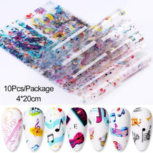Load image into Gallery viewer, Nail Foils Marble Flower Series Iridescent Nail Art Transfer Sticker Paper Slider Nail Water Decal Design Manicures Decorations Art Manicures Decoration New Gold Nail Transfer Foils for Nail Arts Nails Supply Holographic Effect Nail Art Foil Stickers Hol