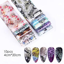 Load image into Gallery viewer, Nail Foils Marble Flower Series Iridescent Nail Art Transfer Sticker Paper Slider Nail Water Decal Design Manicures Decorations Art Manicures Decoration New Gold Nail Transfer Foils for Nail Arts Nails Supply Holographic Effect Nail Art Foil Stickers Hol