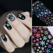 Load image into Gallery viewer, Nail Foils Marble Flower Series Iridescent Nail Art Transfer Sticker Paper Slider Nail Water Decal Design Manicures Decorations Art Manicures Decoration New Gold Nail Transfer Foils for Nail Arts Nails Supply Holographic Effect Nail Art Foil Stickers Hol