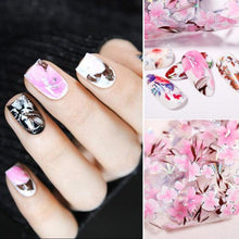 Load image into Gallery viewer, Nail Foils Marble Flower Series Iridescent Nail Art Transfer Sticker Paper Slider Nail Water Decal Design Manicures Decorations Art Manicures Decoration New Gold Nail Transfer Foils for Nail Arts Nails Supply Holographic Effect Nail Art Foil Stickers Hol