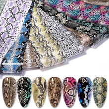Load image into Gallery viewer, Nail Foils Marble Flower Series Iridescent Nail Art Transfer Sticker Paper Slider Nail Water Decal Design Manicures Decorations Art Manicures Decoration New Gold Nail Transfer Foils for Nail Arts Nails Supply Holographic Effect Nail Art Foil Stickers Hol