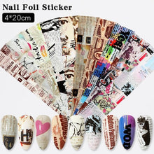 Load image into Gallery viewer, Nail Foils Marble Flower Series Iridescent Nail Art Transfer Sticker Paper Slider Nail Water Decal Design Manicures Decorations Art Manicures Decoration New Gold Nail Transfer Foils for Nail Arts Nails Supply Holographic Effect Nail Art Foil Stickers Hol