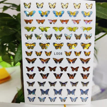 Load image into Gallery viewer, 3D Nail Sticker Waterproof Shining Decals Stickers for Nails Cute Beautiful Love Heart Nail Art Decoration Aurora Silver Design Nail Art Stickers Decals Nail Art Supplies Valentines Day 3D Self-Adhesive Nail Decorations Manicuring Nail Art Manicure