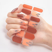 Load image into Gallery viewer, New Year Patterned Nail Decor Nail Polish Nail Art Stickers Full Beauty Sticker for Nails Nail Accessorie Christmas Nail Sticker 3D Nail Art Stickers Decal Slider Template Diy Nail Tool Decorations Nail Art Design Self Adhesive Luxury Designer Nail Sticke