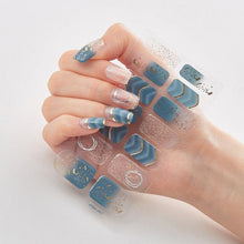 Load image into Gallery viewer, New Year Patterned Nail Decor Nail Polish Nail Art Stickers Full Beauty Sticker for Nails Nail Accessorie Christmas Nail Sticker 3D Nail Art Stickers Decal Slider Template Diy Nail Tool Decorations Nail Art Design Self Adhesive Luxury Designer Nail Sticke