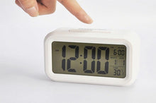 Load image into Gallery viewer, Digital Alarm Clock Voice Alarm Clock Intelligent Smart Timer Creative Students Mute LED Electronic Warning Machinery Gifts Battery Operated LCD Electronic Clock for Bedroom Home Kitchen Office Outdoor