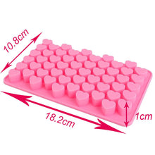 Load image into Gallery viewer, Mini Heart Mold Silicone Ice Chocolate Fondant Mould 3D Pastry Jelly Cookies Baking Cake Decoration Tools 5 Colors Silicone Mold Mini Heart Shape Silicone Ice Cube Molds Trays Chocolate Cute Pink Mold