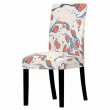 Load image into Gallery viewer, Marble Stretch Chair Cover For Dining Room Anti-Dirty Elastic Seat Cover Removable Slipcover For Banquet Wedding Party Glitter Crackle Chair Covers for Dining Room/Kitchen/Hotel/Ceremony, White Marble Soft Stretch Chair Protectors Removable Washable Slipc