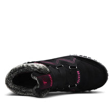 Load image into Gallery viewer, Winter Elegant Unisex Boots With Fur Warm Leather Snow Boots Winter Work Casual Shoes High Top Rubber Ankle Boots Leather Platform Fashion Luxury Boots Non-Slip Hiking Boots