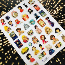Load image into Gallery viewer, 3D Nail Art Stickers Decal Template Nail Tool Decorations Nail Slider Metallic Nail Art Stickers Set Love Metal Nail Studs Decals for Women Nail Decorations Accessories Metal Curve Stripe Lines Design Letter Nail Sticker Decoration
