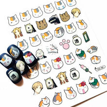 Load image into Gallery viewer, 3D Nail Art Stickers Decal Template Nail Tool Decorations Nail Slider Metallic Nail Art Stickers Set Love Metal Nail Studs Decals for Women Nail Decorations Accessories Metal Curve Stripe Lines Design Letter Nail Sticker Decoration