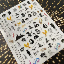 Load image into Gallery viewer, 3D Nail Art Stickers Decal Template Nail Tool Decorations Nail Slider Metallic Nail Art Stickers Set Love Metal Nail Studs Decals for Women Nail Decorations Accessories Metal Curve Stripe Lines Design Letter Nail Sticker Decoration