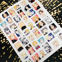 Load image into Gallery viewer, 3D Nail Art Stickers Decal Template Nail Tool Decorations Nail Slider Metallic Nail Art Stickers Set Love Metal Nail Studs Decals for Women Nail Decorations Accessories Metal Curve Stripe Lines Design Letter Nail Sticker Decoration