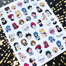 Load image into Gallery viewer, 3D Nail Art Stickers Decal Template Nail Tool Decorations Nail Slider Metallic Nail Art Stickers Set Love Metal Nail Studs Decals for Women Nail Decorations Accessories Metal Curve Stripe Lines Design Letter Nail Sticker Decoration