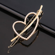 Load image into Gallery viewer, Fashion Pearl Hair Clip Women Girls Elegant Design Triangular Star Round Hairpin Barrette Hair Pins Ponytail Gorgeous Hair Accessories For Women