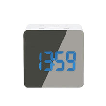 Load image into Gallery viewer, Digital Alarm Clock Desk Table Clock 3 Alarm Sounds Adjustable Volume Easy Digital Alarm Clock for Kids and Adults Compact Desk & Shelf Clocks for Bedroom Curved LED Screen Alarm Clocks For Kid Bedroom Temperature Snooze Function Home Decor Watch