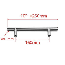 Load image into Gallery viewer, Stainless Steel Kitchen Door Cabinet T Bar Handle Pull Knob cabinet Knobs Furniture Handle Cupboard Drawer Handle Stainless Steel Hollow Bar Drawer Pulls Cupboard Knob for Kitchen Furniture Hardware