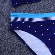 Load image into Gallery viewer, Bikini New 2 Piece Women Swimsuit Women's High Waist Bikini Set Fashion Puff Sleeve Swimwear Set Bathing Suits Solid Color Short Puff Sleeve Summer High Waist Cut Backless Bathing Suit Beachwear
