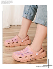 Load image into Gallery viewer, Gray Cute Summer Sandals Women Beach Sandals Non Slip Comfortable Lightweight Outdoor Sandals Woman Light Weight Quick Drying Slip-On Garden Clog Shoes Rubber Slipper