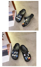 Load image into Gallery viewer, Gray Cute Summer Sandals Women Beach Sandals Non Slip Comfortable Lightweight Outdoor Sandals Woman Light Weight Quick Drying Slip-On Garden Clog Shoes Rubber Slipper