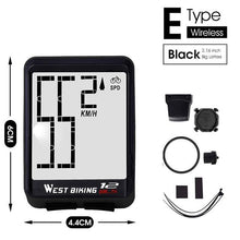 Load image into Gallery viewer, Wireless Wired Bike Computer Backlight Speedometer Odometer Rainproof Cycling Stopwatch Road Bicycle Computer Multifunction With Extra Large LCD Backlight Display Waterproof Design
