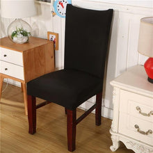 Load image into Gallery viewer, Spandex Chair Cover Removable Anti-Dirty Seat Slipcover Cover For Banquet Wedding Dinner Restaurant Slipcovers Anti-Stain Removable Washable Parsons Chair Protector For Dining Room Banquet Ceremony Wedding Party Hotel Restaurant