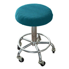 Load image into Gallery viewer, Seat Chair Slipcover Thickened Round Chair Cover Bar Stool Cover Elastic Stretchable Polyester Round Washable Stool Cushion Home Jacquard Bar Stool Covers Stretch Round Chair Seat Cover Chair Seat Slipcovers