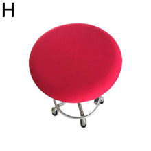 Load image into Gallery viewer, Polyester Fabric Round Chair Cover Waterproof Dining Seat Chair Covers Hotel Banquet Seat Covers Chair Protector Round Bar Stool Seat Covers Washable Stool Cushion Slipcover Elastic Bar Chair Covers