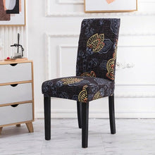 Load image into Gallery viewer, Printed Chair Cover Spandex Stretch Durable Soft Seat Chair Covers Slipcovers for Kitchen Dining Room Wedding Banquet Hotel Chair Covers for Dining Room Stretch Spandex Removable Washable Anti-dust Seat Slipcover Protector for Hotel Office Ceremony